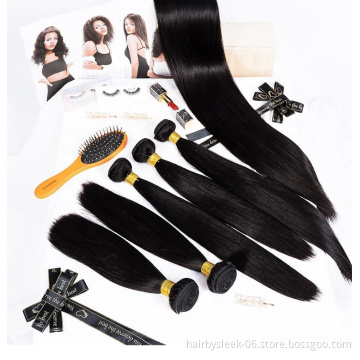 12A wholesale bone straight raw Brazilian cuticle aligned hair extension vendors double drawn remy virgin human hair bundles